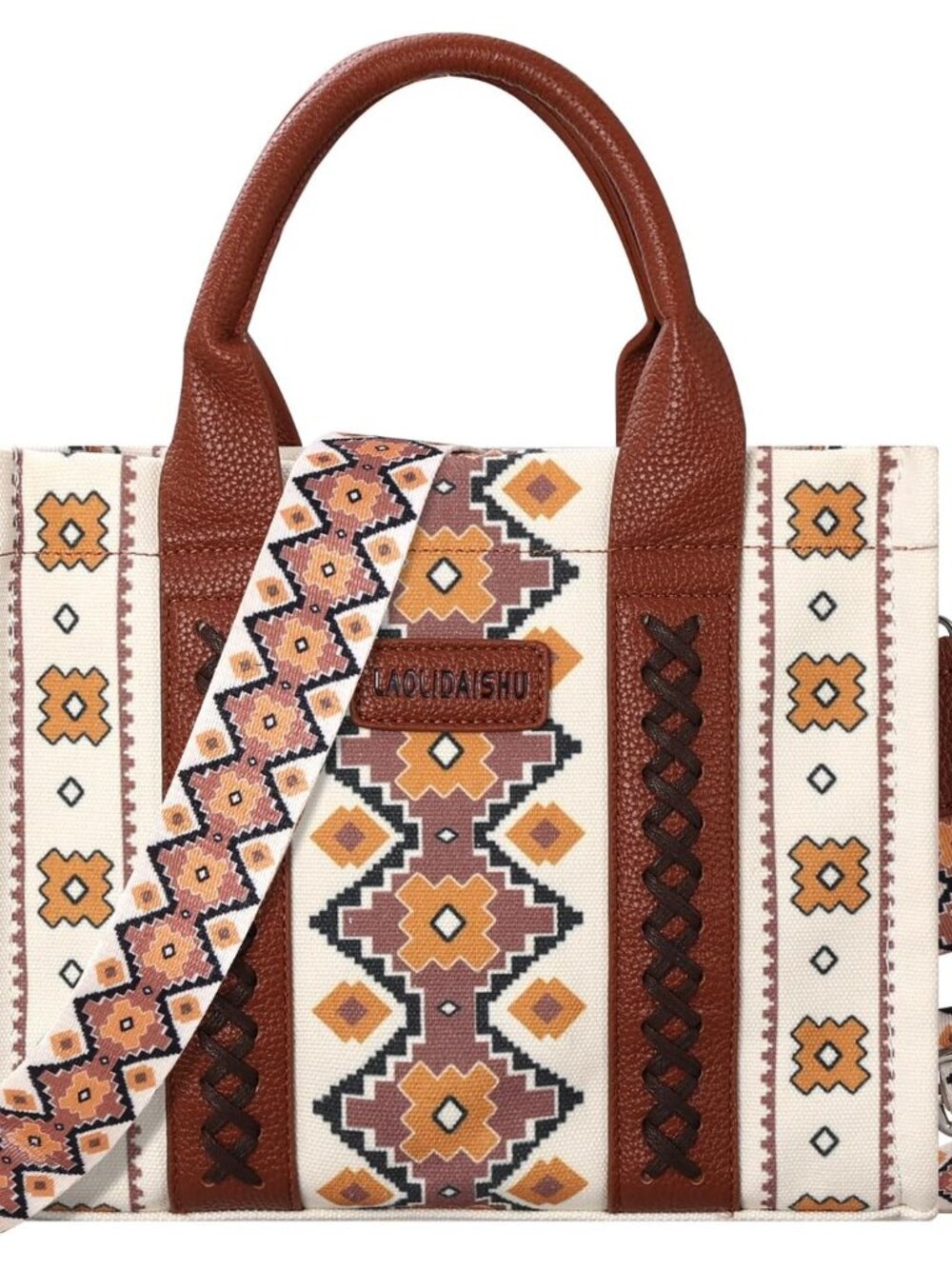 Boho Shoulder Handbag Purse with Zipper for Women, Small Trendy Western Style Az